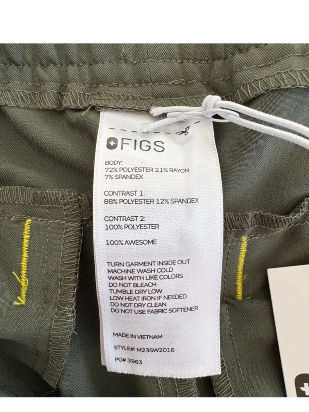 NWT FIGS Mens Scrub Set Chisec Top and Tansen Jogger Pants XL Moss Green